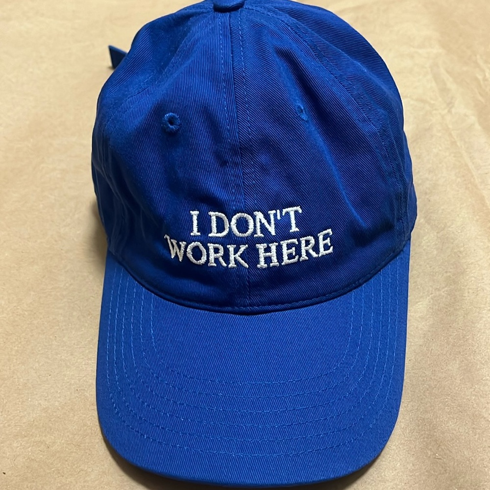 Ideabooks Sorry I don’t work here hat - blue